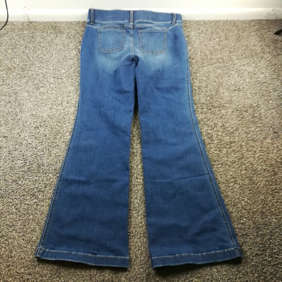 Spanx Jeans Flare Vintage Indigo Blue High Rise Size 1X 20456R - Picture 7 of 12